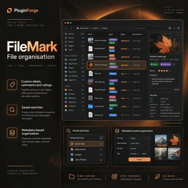 FileMark — interface illustration