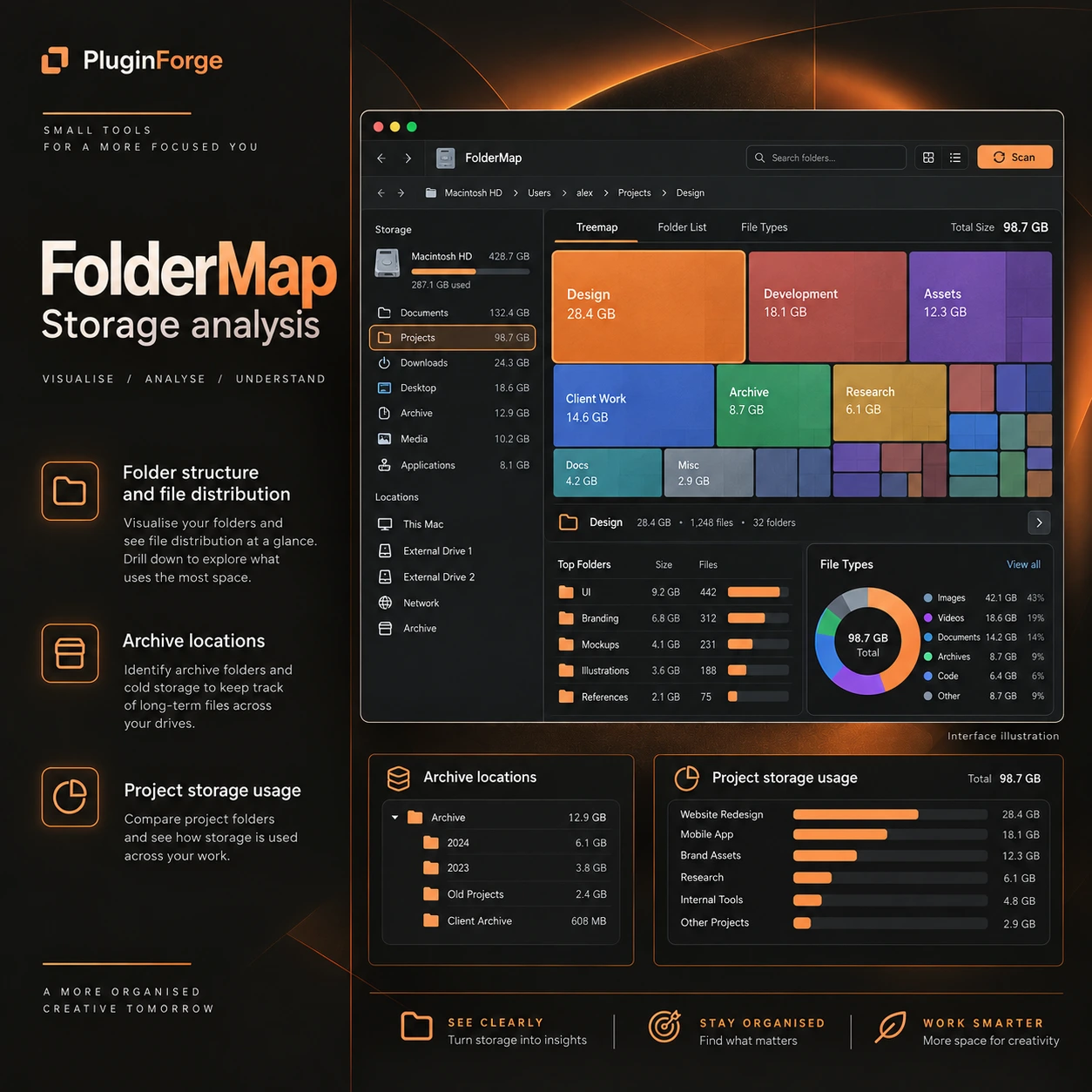 FolderMap — interface illustration